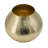 9" Gold Hammered Aluminum Round Table Vase