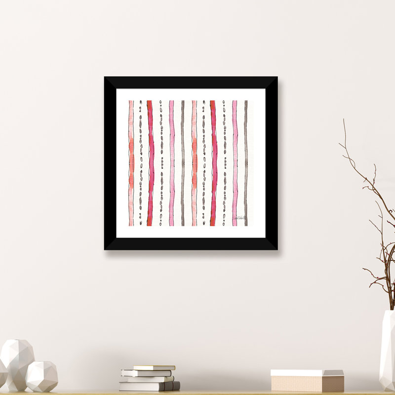 Art sur motif chic accents vi, Papier avec cadre blanc, H 16 po x l 16 po x P 1 po