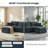Cloud U-Shape Convertible Sectional Sofa with Ottoman, Plush Black Corduroy, No Assembly Needed-1869852806