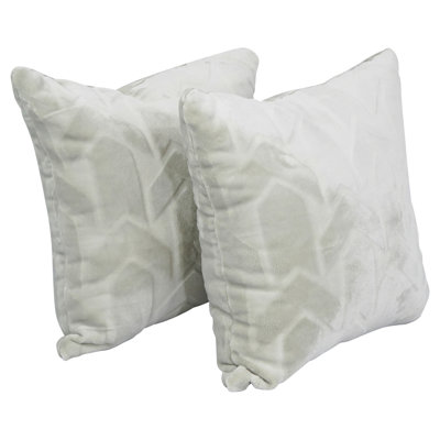 Faux Fur Reversible Throw Pillow