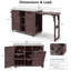 Îlot de cuisine 78,3 "avec table de barbecue pliable-442998923