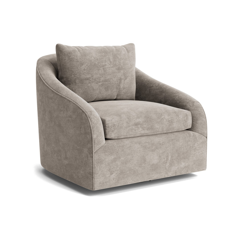 Laurel Swivel Chair, Vintage Chenille - Mink