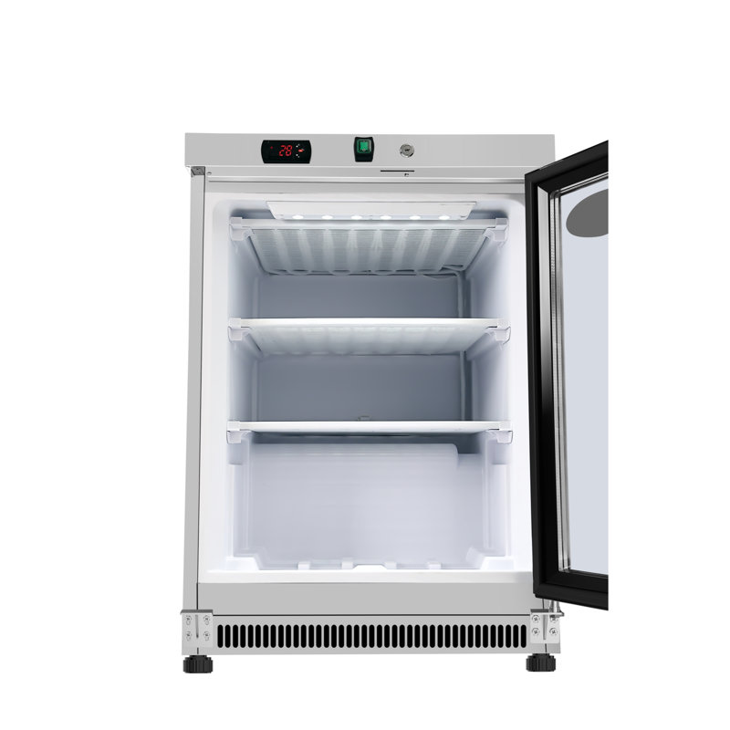 24 in. Commercial Countertop Display Freezer in White with Glass Door, 4.6 Cu. ft. (KM-MDF46GD)
