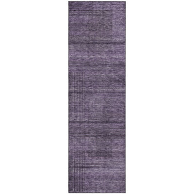 Premium Machine Washable Prisco Plum Rug