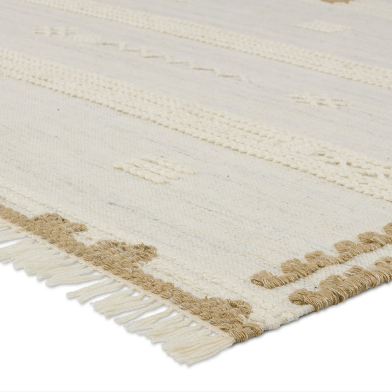 Wool Geometric Indoor / Outdoor Rug, Rectangle 7'6" x 9'6"