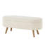 Banc de rangement avec repose-pieds ovale Luxury-1769012194
