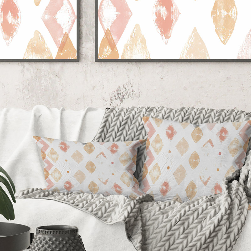 Coussin Boho, H 16 po x l 16 po, Carrée