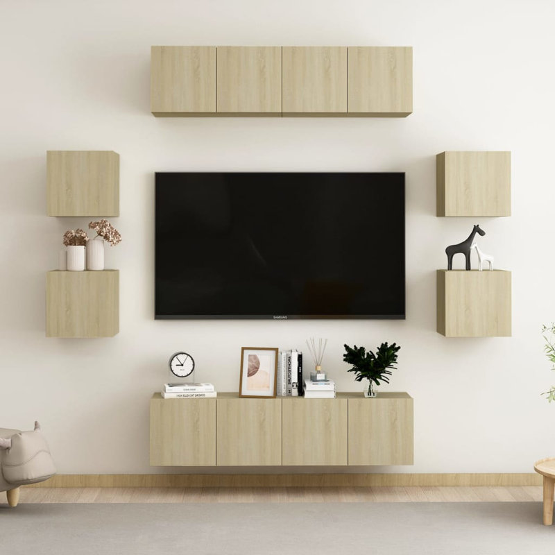 Aya-Rose Unfinished for TVs up to 88", Sonoma Oak