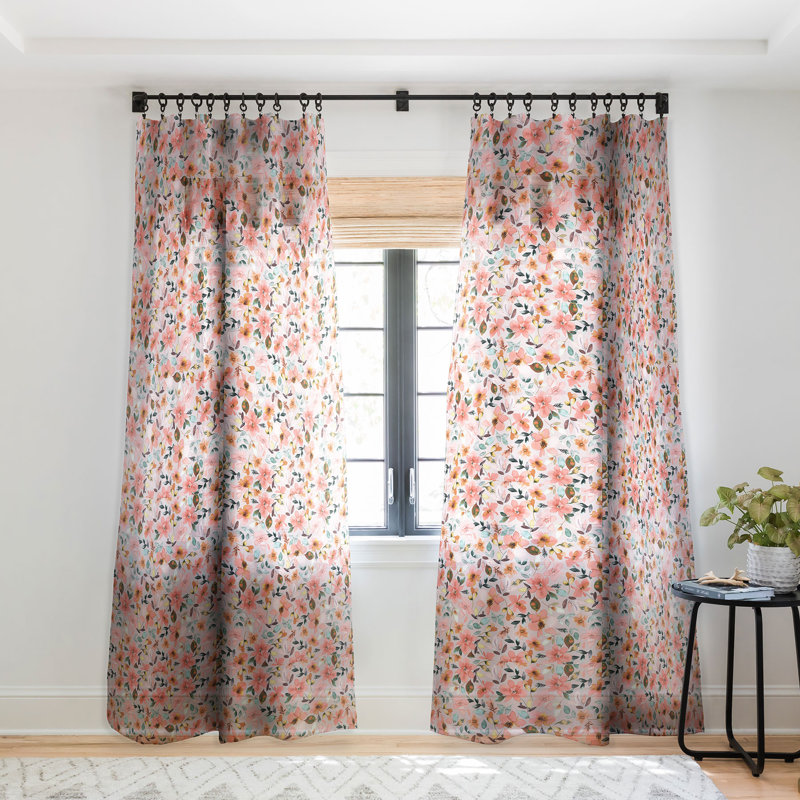 Ensemble de 2 rideaux de fenêtre en romantisme Ninola Design Serenity, L 50 po x L 108 po