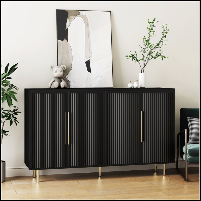 Armoire d'appoint moderne avec tablettes réglables et rangement spacieux, parfaite pour organiser et décorer n'importe quelle pièce
