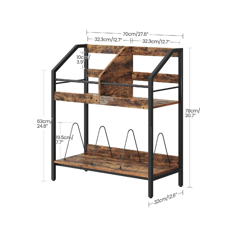 78cm H Media Shelves
