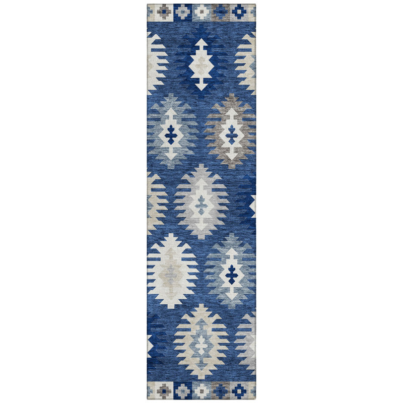 Tapis Chayden avec envers antidérapant, Tapis de couloir 2 pi 3 po x 7 pi 6 po