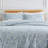 Down Alternative filling Oversized Reversible Comforter Set with matching shams-1408324755