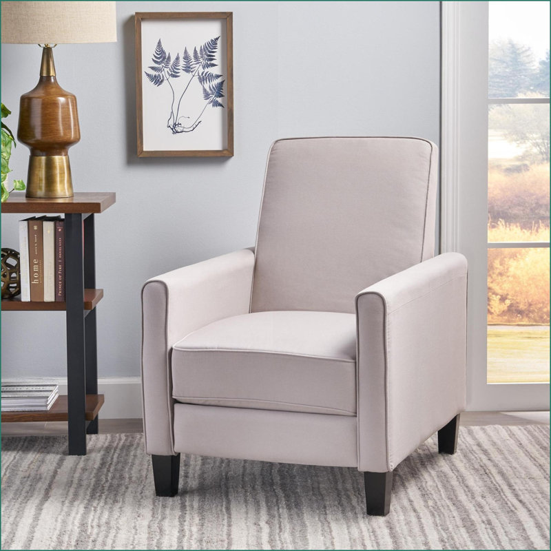 Fauteuil inclinable par pression | Tissu moderne gris ardoise moderne | Gris | Tissu, Tissu - gris
