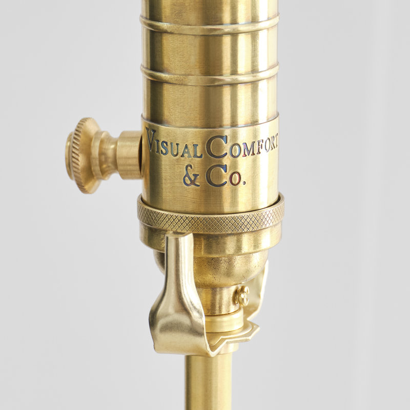 Thomas O'Brien Gironde Large Table Lamp, Alabaster/Antique Brass