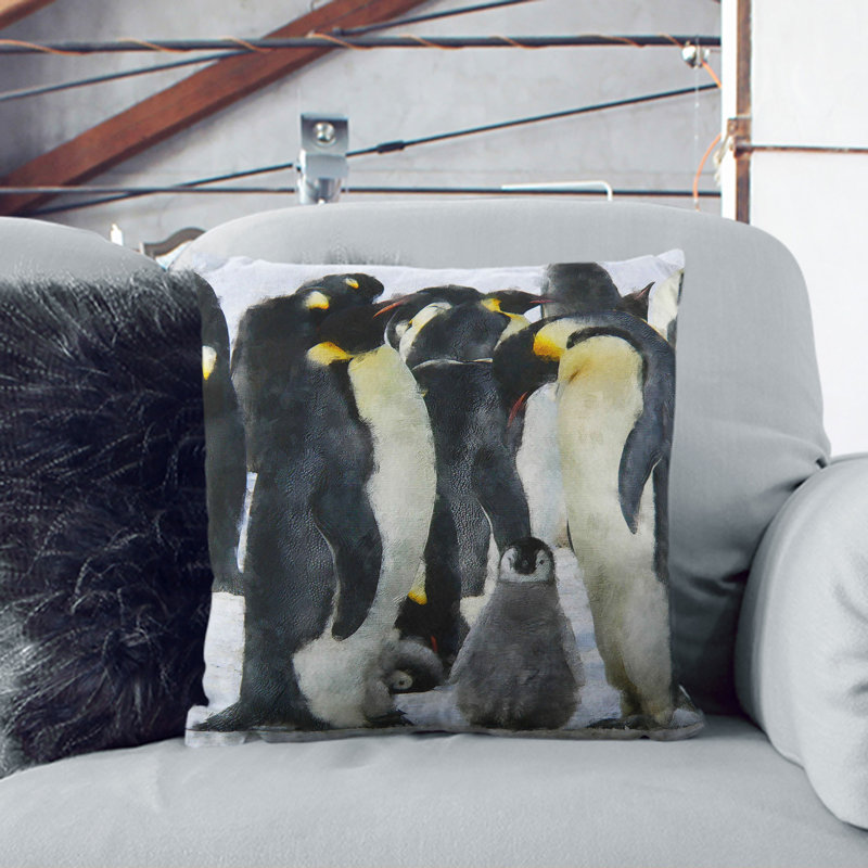 Square Cushion, 40cm H x 40cm W x 15cm D, Black