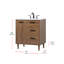 Ensemble de meuble-lavabo simple 30 po Baldwin-1864983161