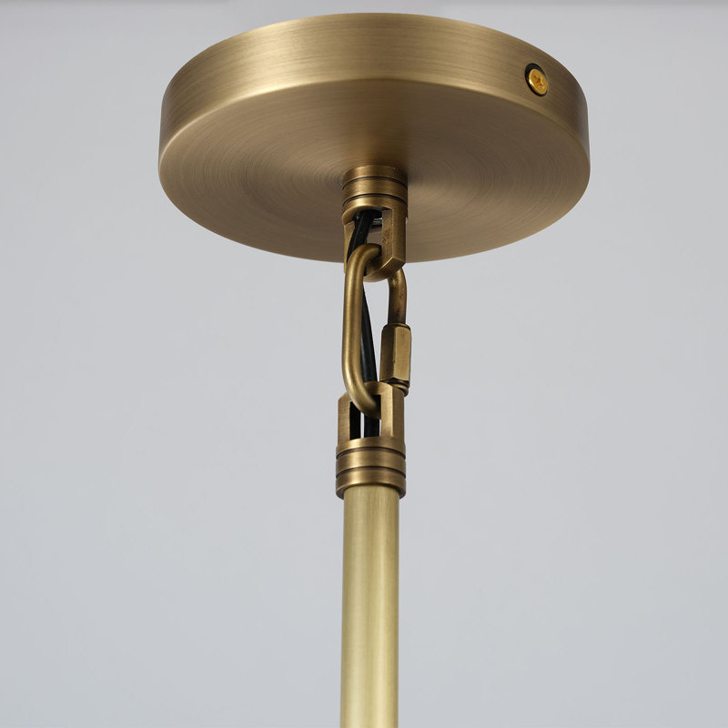 Durkin 1 - Light Dome Kitchen / Island Pendant Light Hanging Lamp, Brass