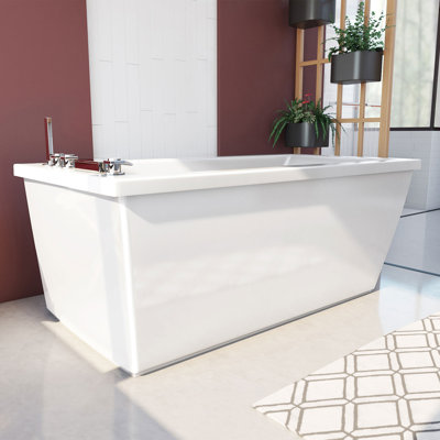 Levantine 60" L x 32" W Free Standing Soaking Acrylic Bathtub