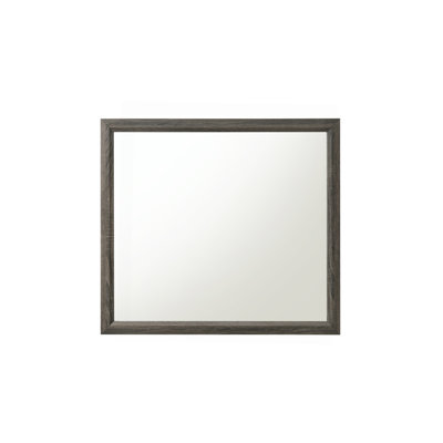 Weathered Gray Finish Mirror