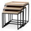Side Table Léonard Matte Black Finish