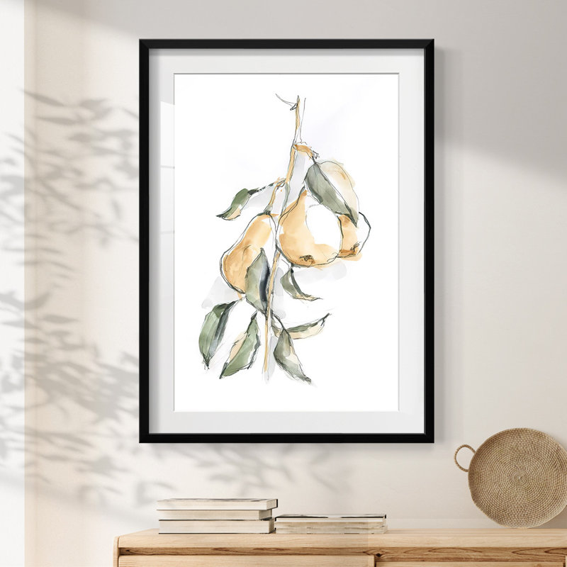 «Blush Abstract III» - Toile tendue avec châssis, H 25,5 po x l 17,5 po, Noir