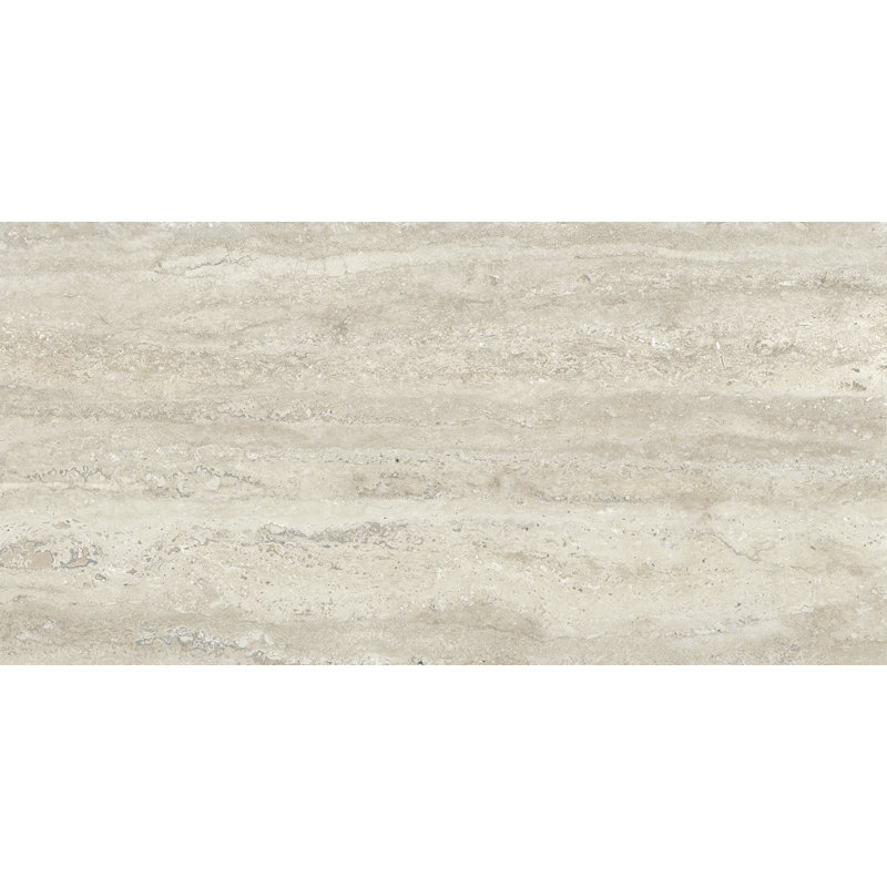 Carrelage en porcelaine aspect pierre New Classic 12 "x24", Crème, crème