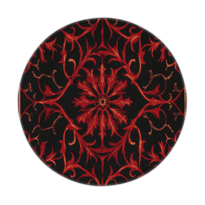 Gilded Epiphany Indoor And Outdoor Area Rug, Round 5'