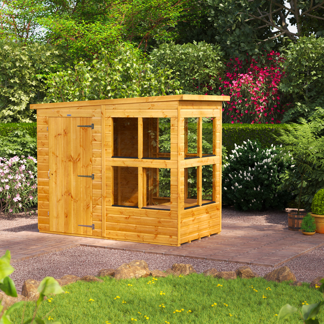 Powersheds 4 x 8ft Timber Tongue & Groove Pent Potting Shed