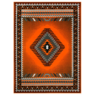 Tapis HR Westwestern d'inspiration amérindienne Navajo