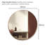 Mood Premium Round Bathroom Mirror Framed Wall Mounted, Circle Frame Modern & Stylish-185302222-185302223
