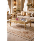 Ornate Gold Rococo Coffee Table