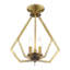 Lustre géométrique unique à 3 lumières Buckeys-22804341