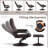 Bernalee Faux Leather Swivel Recliner-1090844159