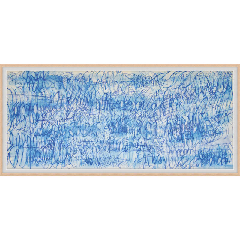 Blue Tide 1 Print by Michelle L, 20.54" H x 41.54" W