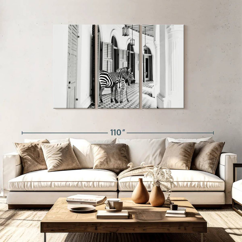 Brampt Zebra Hotel, 48" H x 74" W
