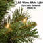 Arbre de Noël artificiel vert avec 50 lumières claires / blanches-1418620190