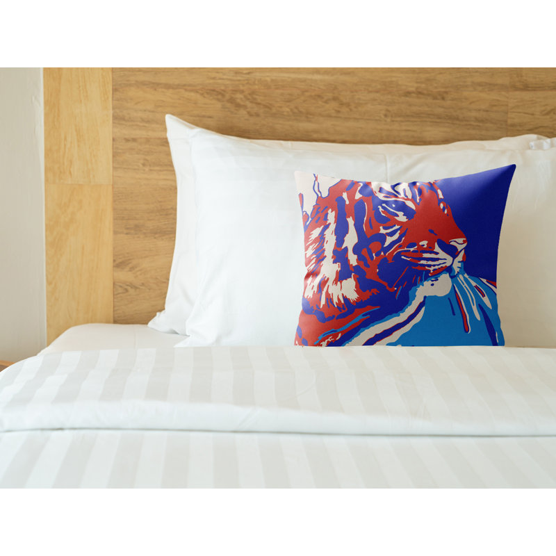 Coussin d'intérieur Leon, Flamme patriote, 18 x 18