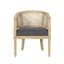 Chaise d'appoint en bois d'hévéa-860749823