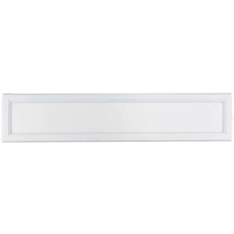 Plafonnier encastré ovale à profil bas avec lumière DEL, H 8,07 po x l 51,3 po x P 13,31 po, Blanc
