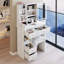 Meuble-lavabo avec miroir à DEL, tiroir spacieux et tabouret confortable pour la routine beauté-553500767