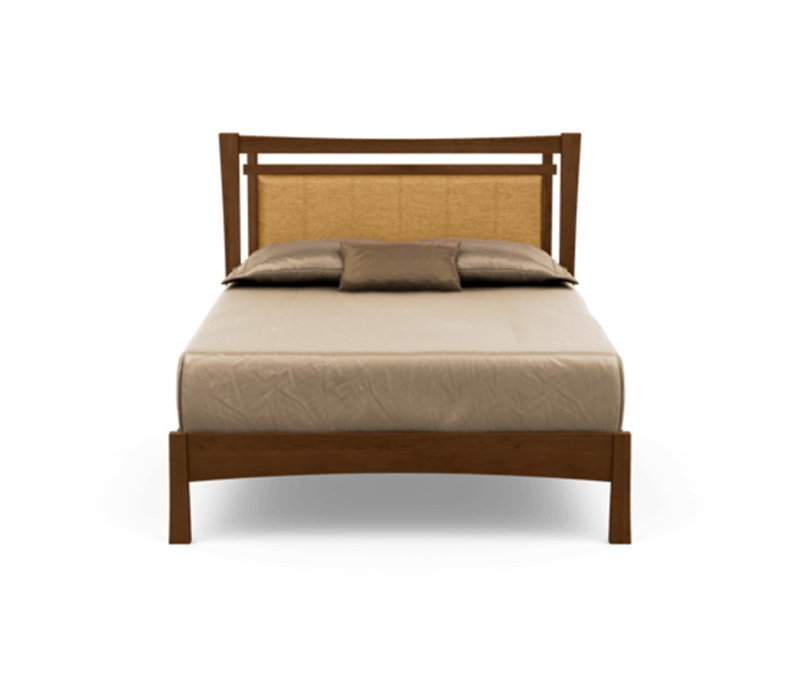 Monterey Upholstered Bed, King, Smoke Cherry, Hemp