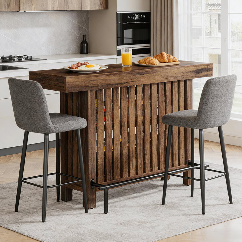 Chating Table  With Footrest,Bar Table,Dining Table,Kitchentable