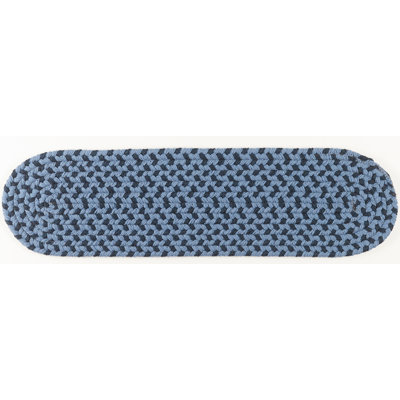 Tapis d'escalier bleu anglais