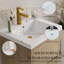 Meuble-lavabo autoportant avec lavabo, meuble-lavabo avec comptoir en résine de pierre et tiroirs à fermeture en douceur
