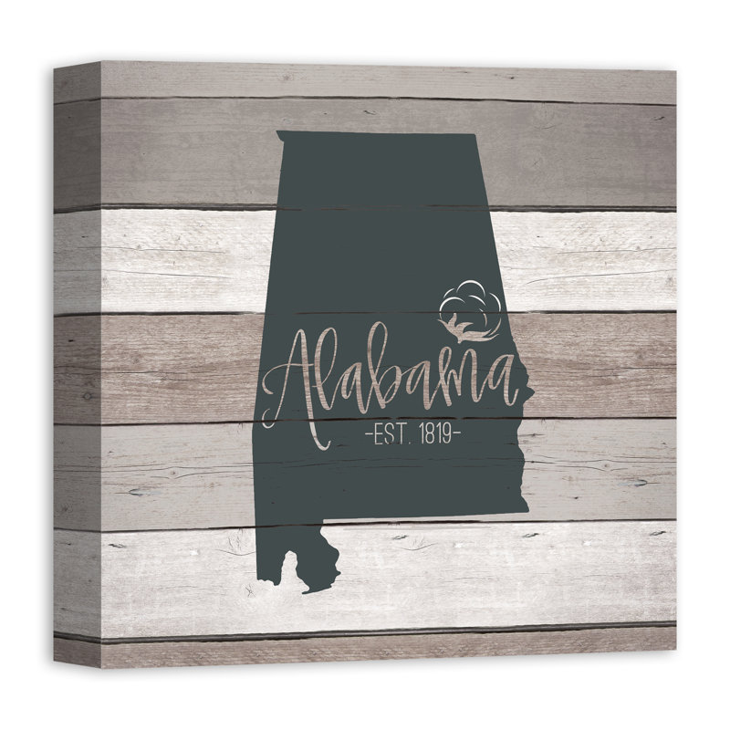 Alabamaabli - Art textuel sur toile tendue