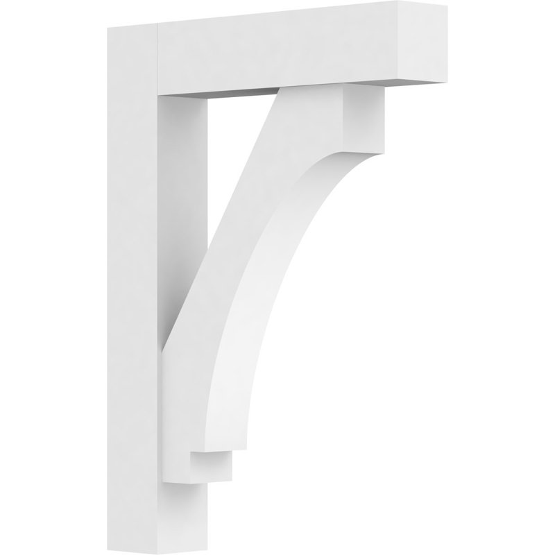 Support standard en uréthane Signature Imperial avec extrémités en bloc, brun clair apprêté, H 22 po x l 3 po x P 16 po