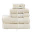 Ensemble de 6 serviettes de toilette turques naturelles 100 % coton, extra larges, à séchage rapide et ultra-absorbantes.-321738510-397957485