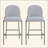 Indoor Metal Upholstered Barstool, Antique Bronze Finish Frame, Set Of 2-1254367990