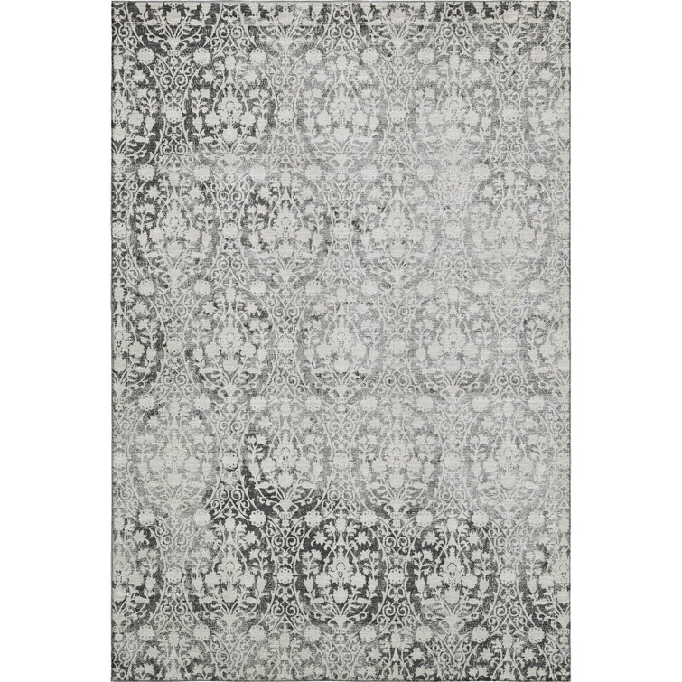 Premium Machine Washable Glanton AMF1231 Damask Rug